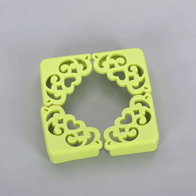 4Pcs/lot Hollow Out Flower Pattern Soft Baby Safe Corner Protector Baby Kids Table Desk Corner Guard Children Safety Edge Guards
