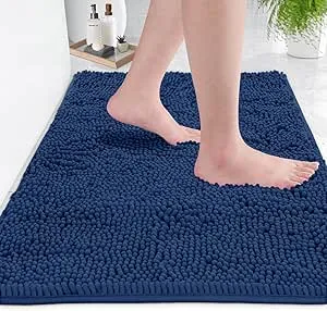 Absorbent and Machine Washable bathroom Mat, Soft Plush Bath Rug, Bathroom Accessory