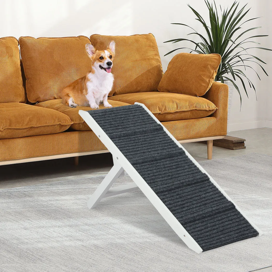 Adjustable Dog Ramp Height Stair for Bed Sofa Cat Dogs - Folding Portable