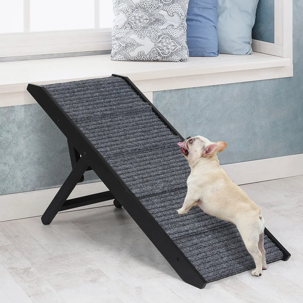 Adjustable Dog Ramp Height Stair for Bed Sofa Cat Dogs Folding Portable
