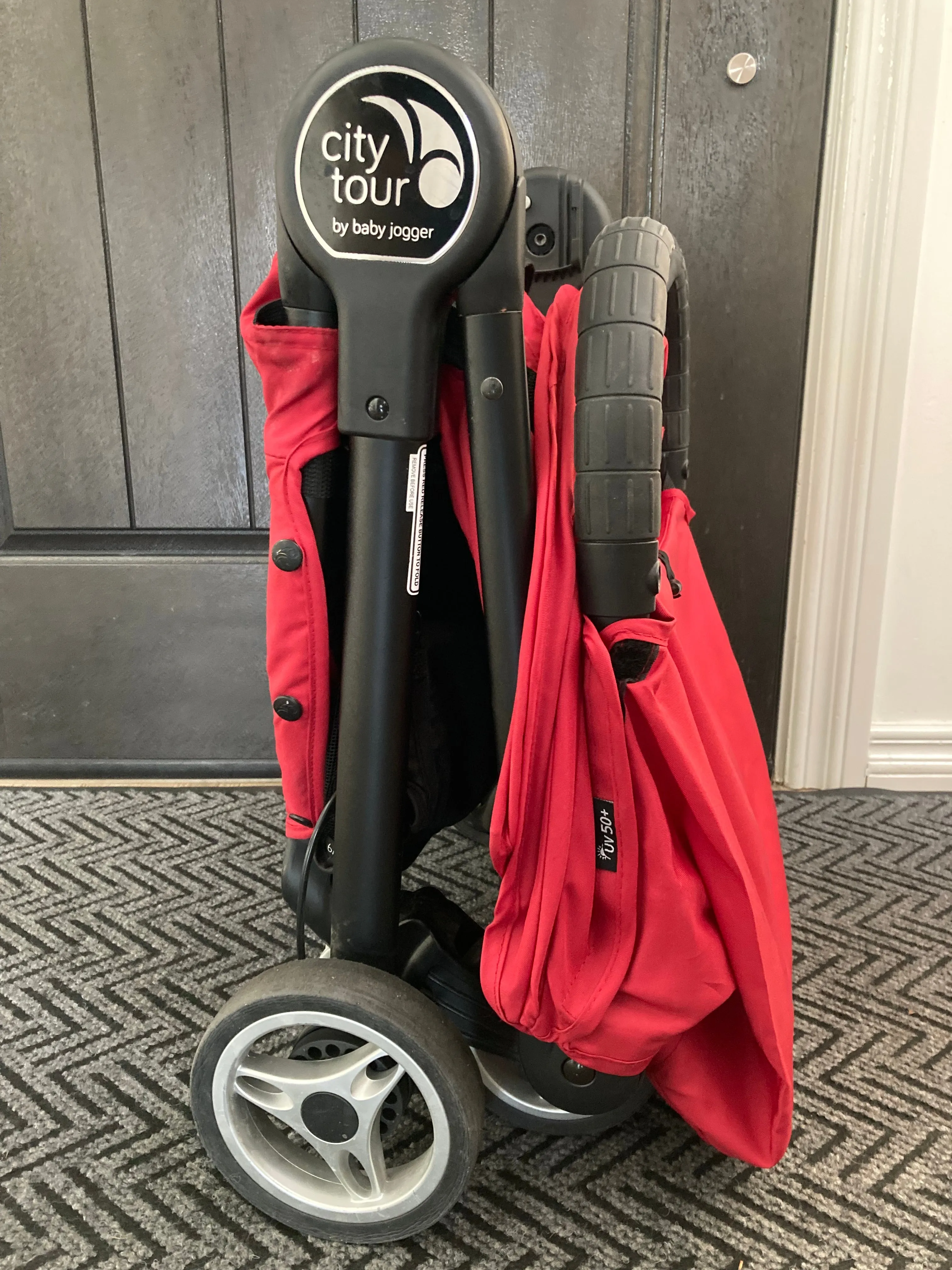 Baby Jogger City Tour Single Stroller in Red ($350)
