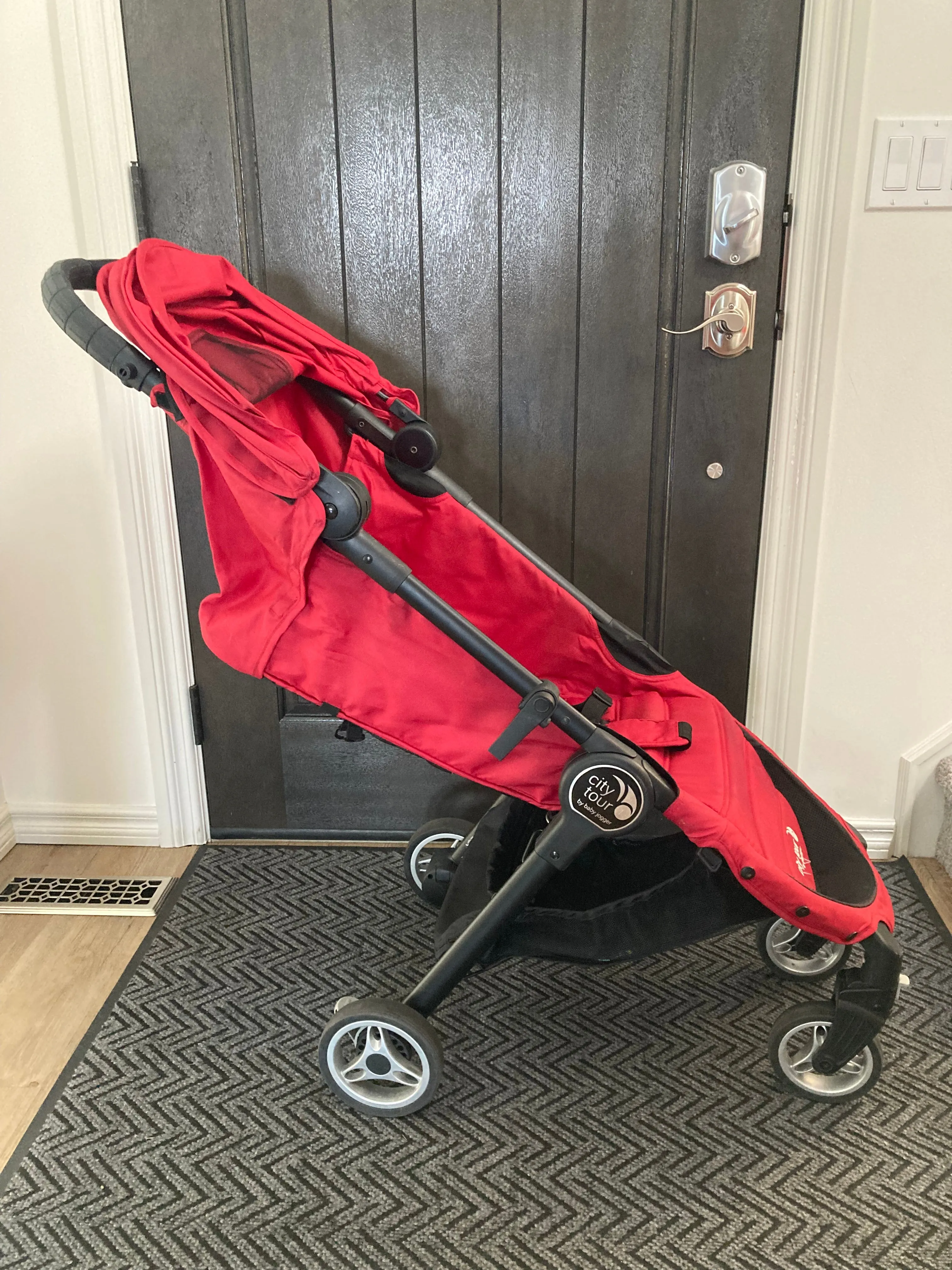 Baby Jogger City Tour Single Stroller in Red ($350)