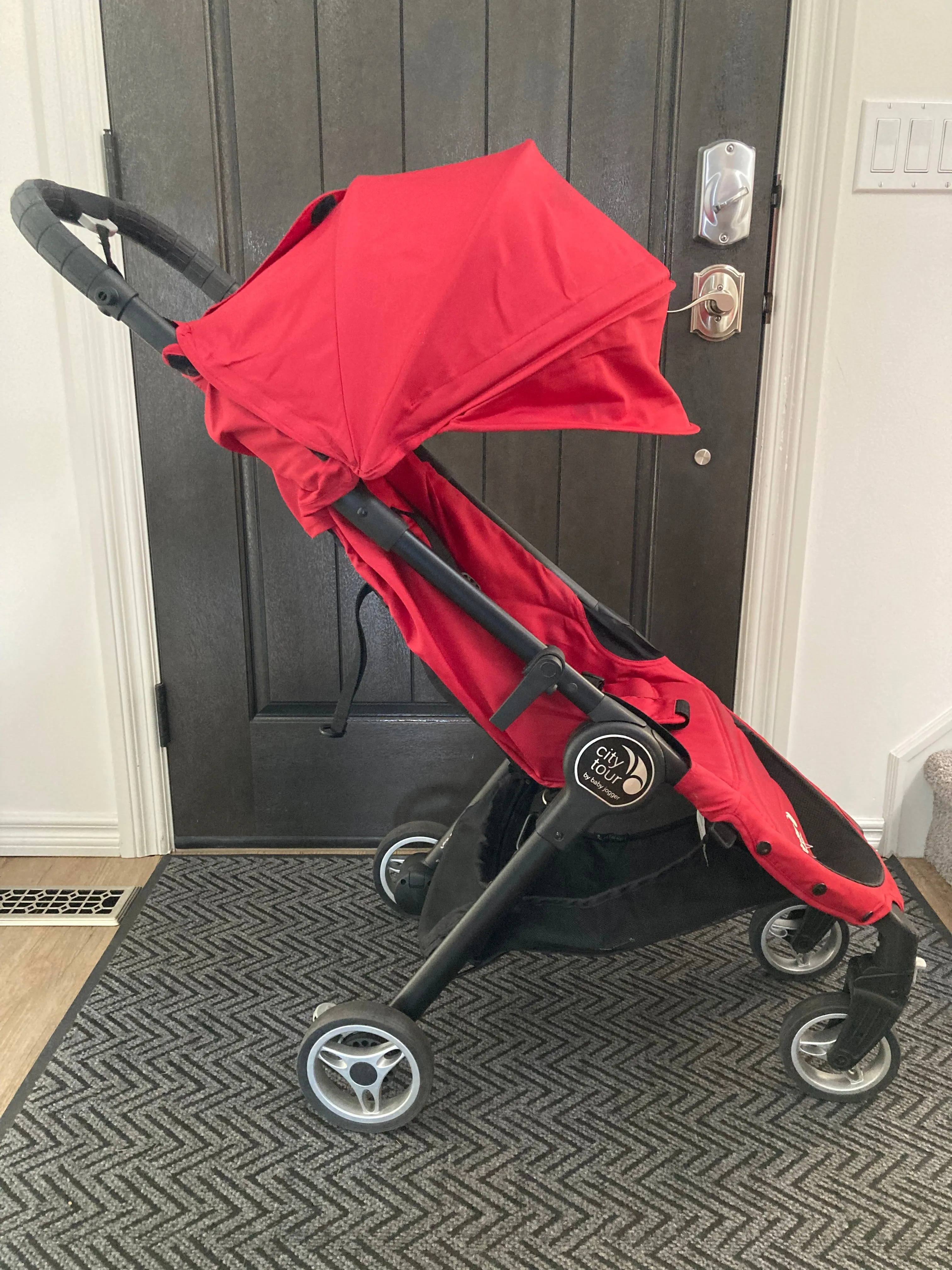 Baby Jogger City Tour Single Stroller in Red ($350)