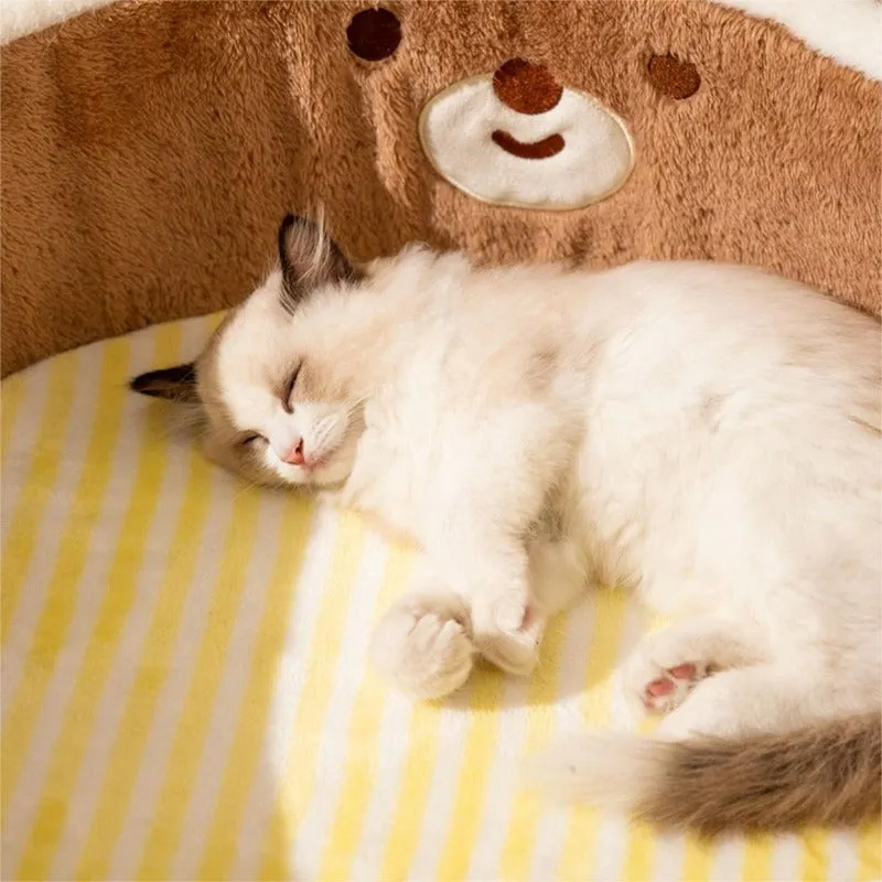Bear & Cat Pet Bed