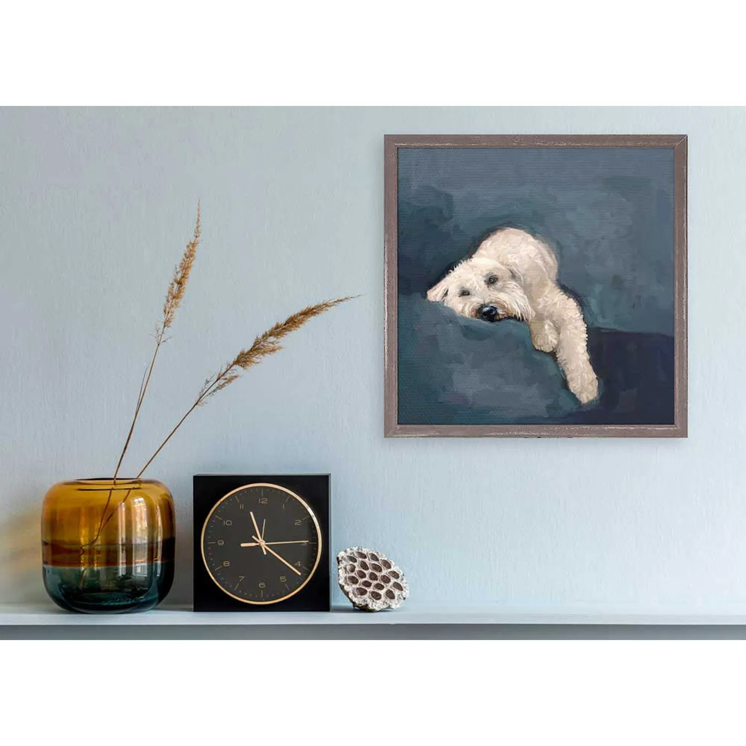 Best Friend - Wheaton Terrier Mini Framed Canvas