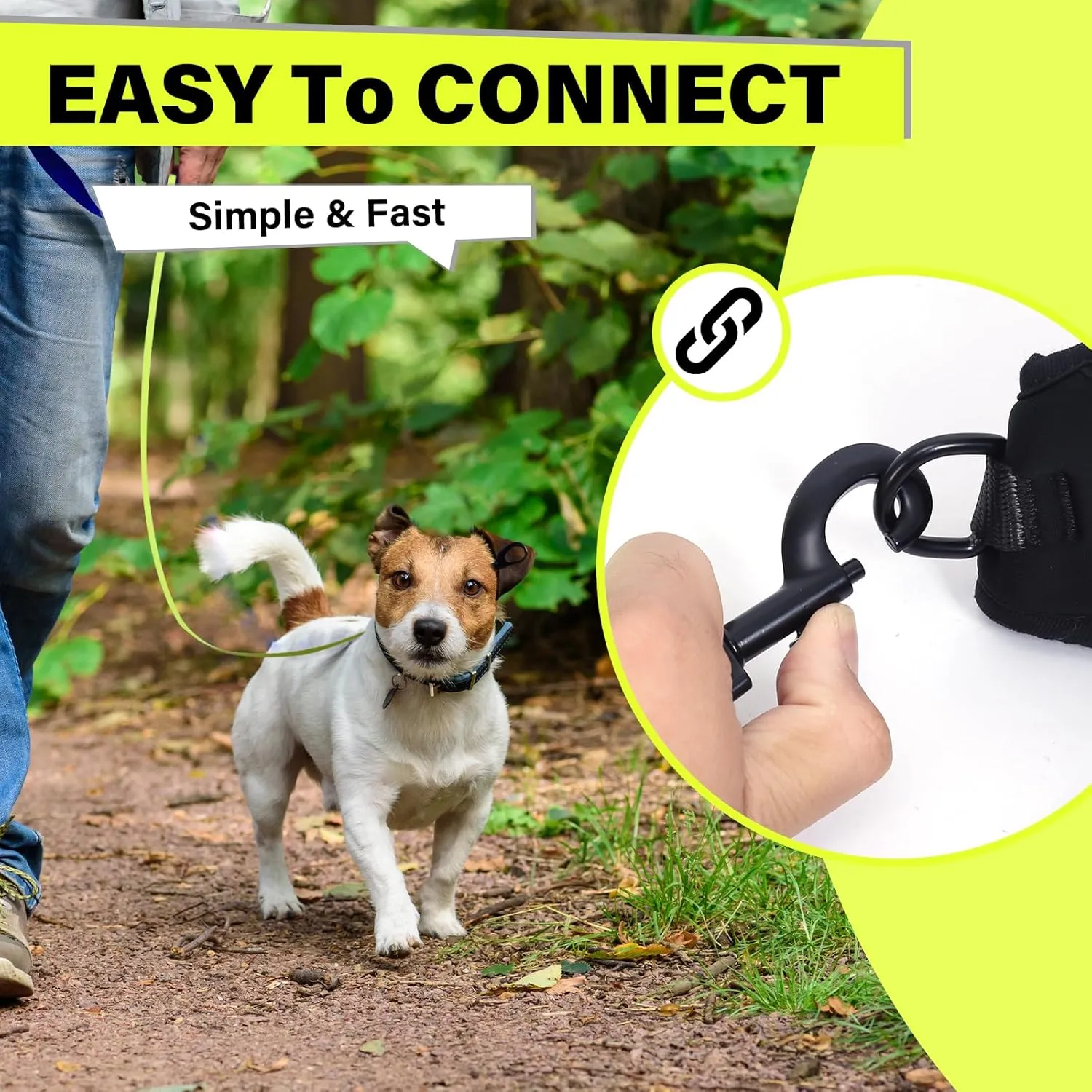 Biothane Long Line Dog Leash 5ft, 10ft, 16ft, 30ft, 50ft PVC Recall Waterproof Dog Leash Beach Swimming Tracking Training Dogs Lead for Pet, Medium and Large Dogs