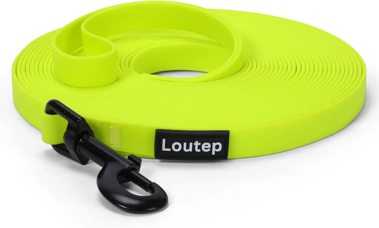 Biothane Long Line Dog Leash 5ft, 10ft, 16ft, 30ft, 50ft PVC Recall Waterproof Dog Leash Beach Swimming Tracking Training Dogs Lead for Pet, Medium and Large Dogs