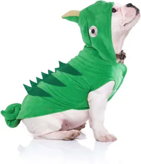 Chameleon Dog Costume for Halloween,Winter Fleece Pet Cat Coat Jacket for Small Medium Large Dog,Pet Funny Clothes Hoodie Labrador Bulldog Chihuahua(Green, XXL)