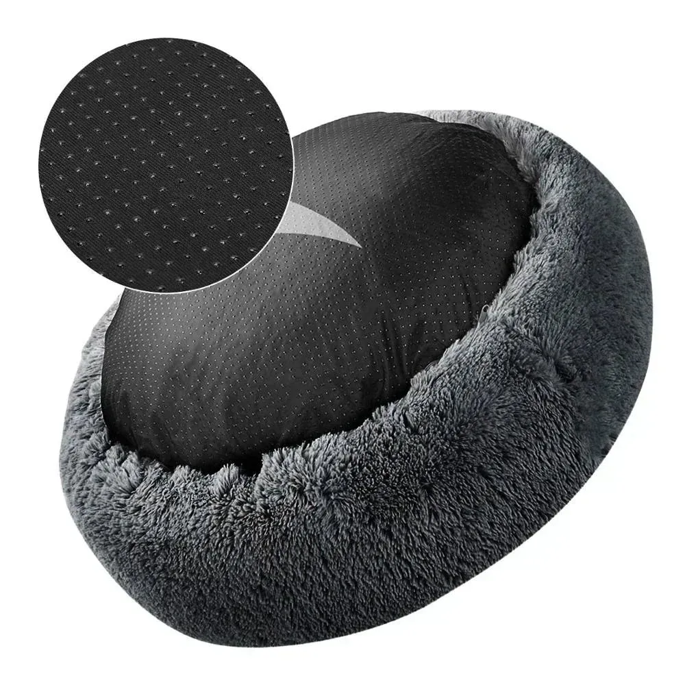 Cozy Donut Bed for Cats and Dogs – Soft and Warm Winter Cushion Sofa for Pets