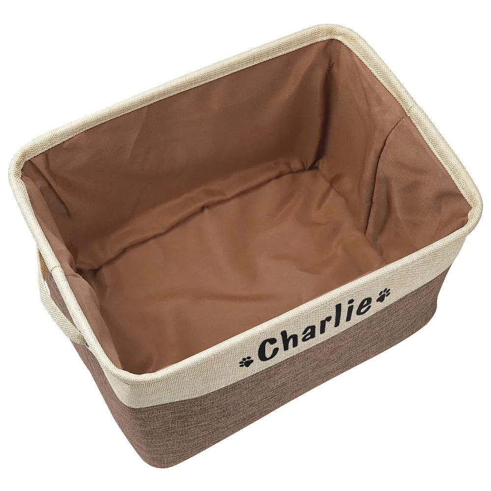 Custom Dog Toys Storage Bins Canvas