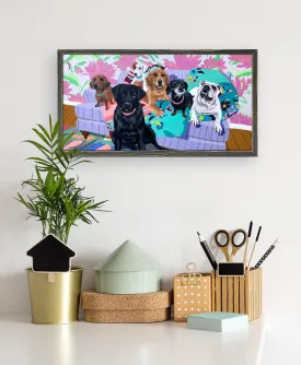 Dog Tales - Pup Pals Close Up Mini Framed Canvas