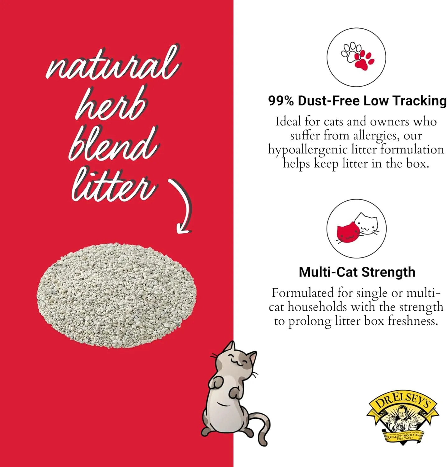 Dr. Elsey's Cat Attract Clumping Clay Cat Litter 18-lb. Bag