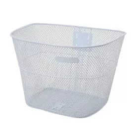 Front Mesh Bike Basket - White (25.4mm to 28.6mm)