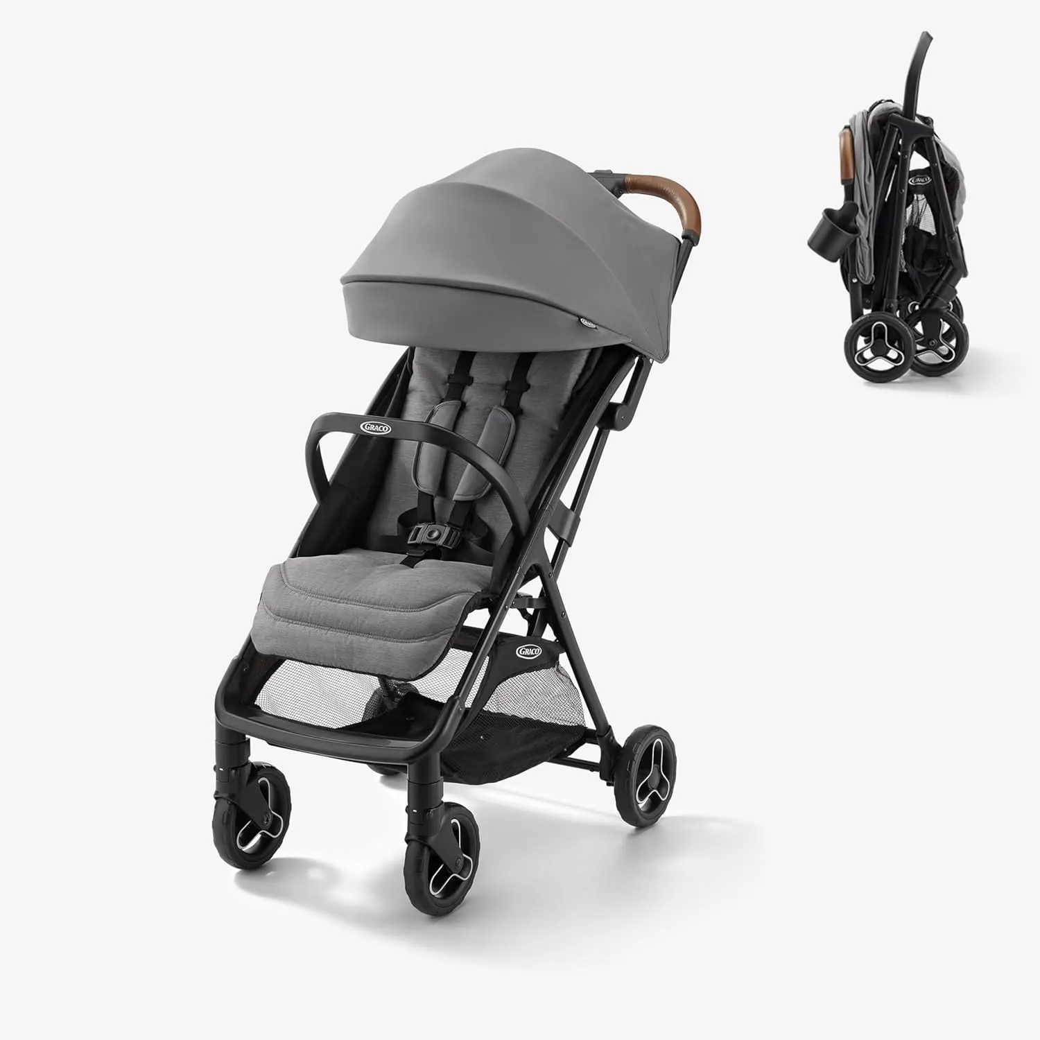 Graco Ready2Jet Compact Stroller  Overhead Friendly Compact Travel Stroller with Automatic Fold, Kingston