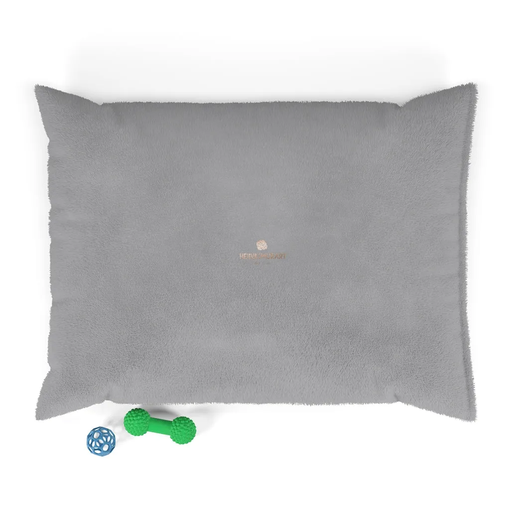 Gray Pet Sofa Bed, Solid Color Luxury Machine-Washable Pet Pillow With Zippers-Printed in USA