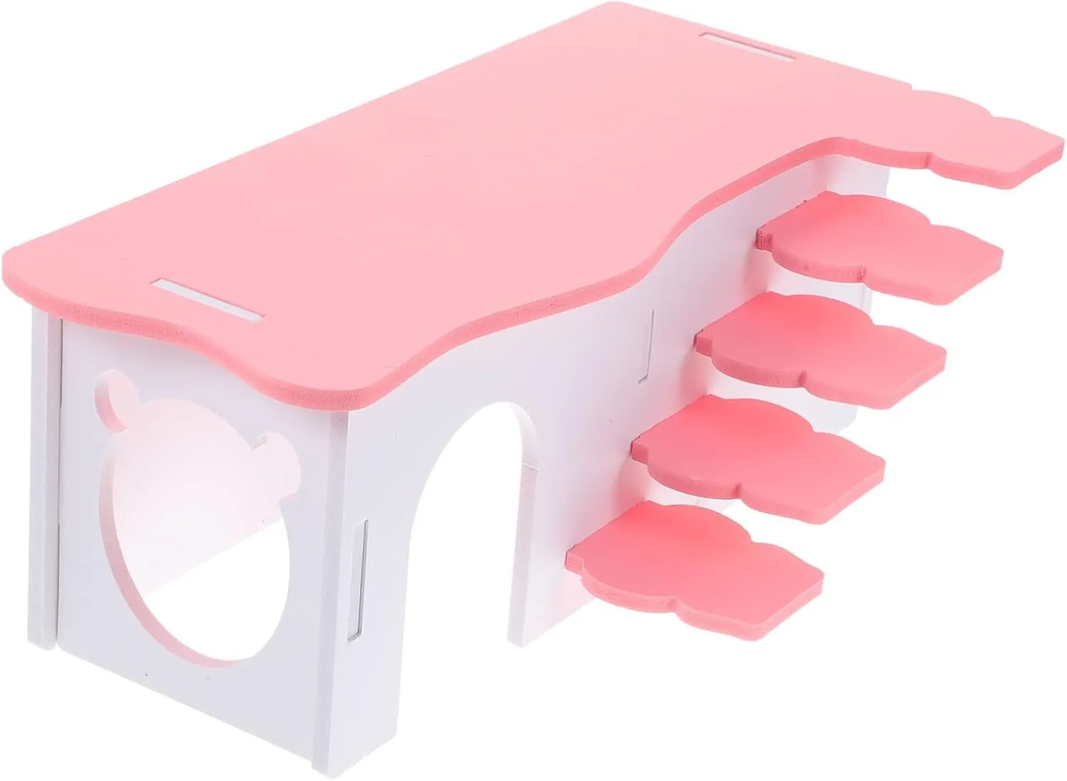 Hamster Habitat Hideout with Ladder Hamster Guinea Pig Accessories Interactive Multi Chamber Design for Pets Comfortable Pet House