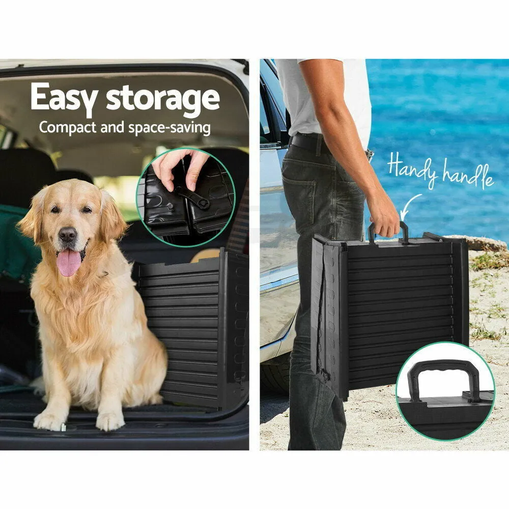 i.Pet Dog Ramp Dog Steps Pet Car Suv Travel Stair Foldable Portable Ladder Plastic