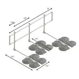 Kee Guard Non Penetrating Rooftop Railing - Long Kit - OSHA Certified
