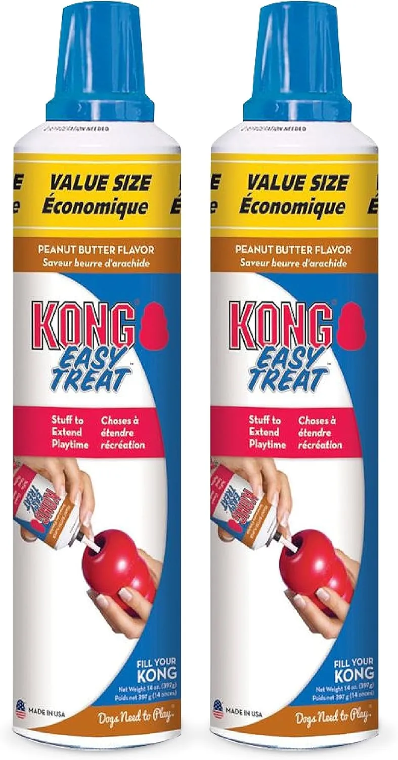 KONG Easy Treat Peanut Butter 14 oz - Pack of 2