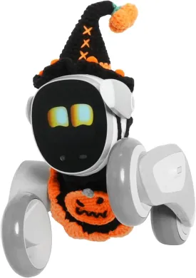 Midnight Enchanter Halloween Outfit  Handmade Headpiece and Collar Inspired by The Halloween Vibes, Perfect for Transforming Your Pet Robot Toys into a Cute and Spooky Companion.