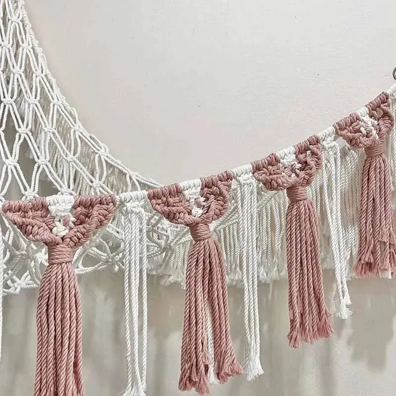 Modern Stuffed Animal Toy Hammock Cotton Organizer Storage Wall Shelf