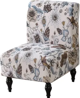 NEW Armless Accent Chair Cover, Slipper Chair Slipcover Stretch Spandex Removable for Armless Chair Furniture Protector Covers for Living Dining Room Hotel