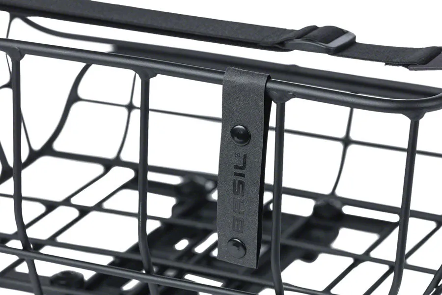 NEW Basil Portland Rear Basket - MIK Mount, Aluminum, Black