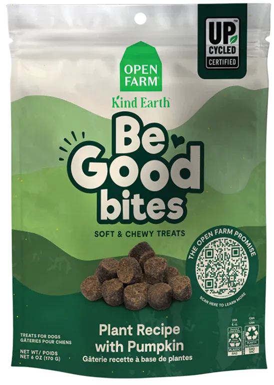 Open Farm Be Good Bites Plant & Pumpkin Recipe 6-oz, Dog Treat