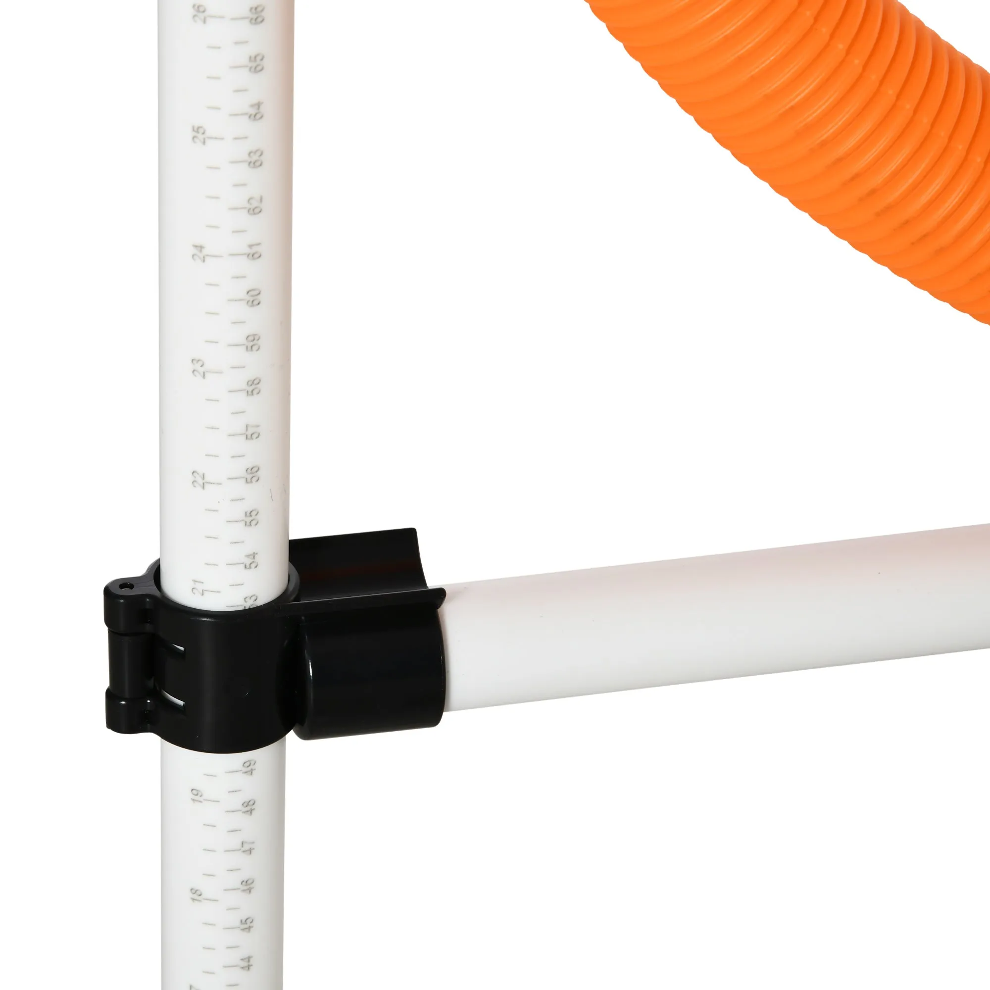 PawHut 3 Piece Pet Agility Training Equipment Dog Play Run Jump Obedience Training Set Adjustable (Pole   Hoop   Hurdle)