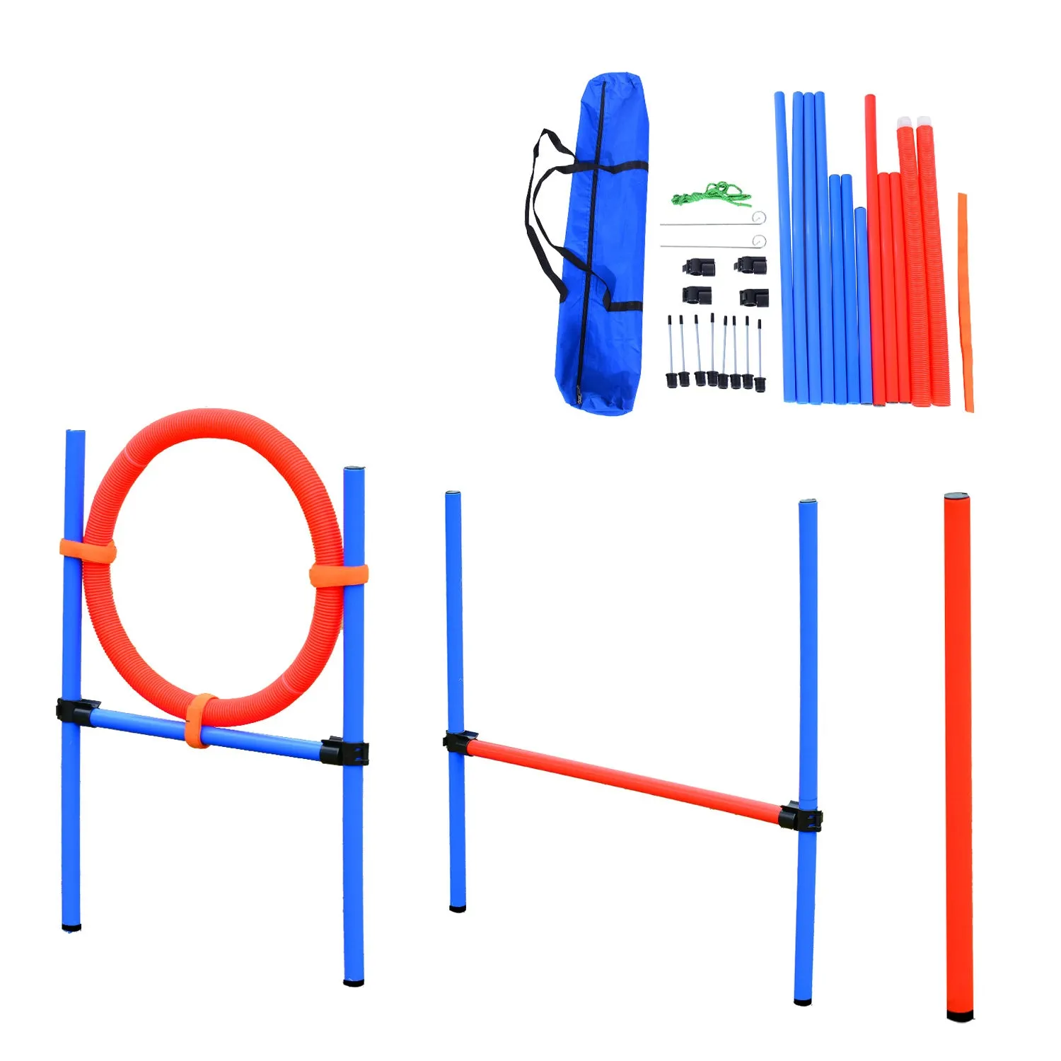 Pet Agility Training Adjustable Set