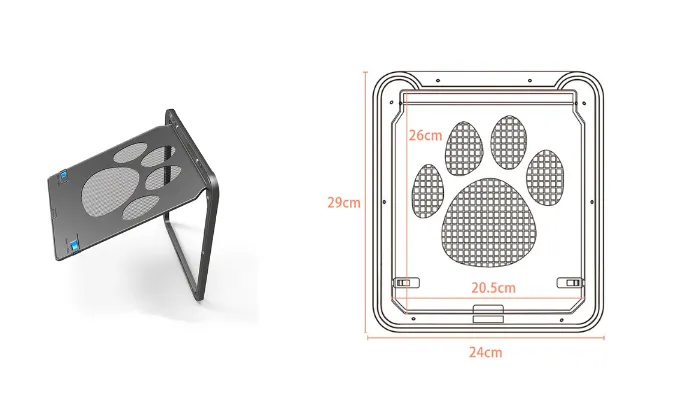 Pet Screen Door Magnetic Flap Screen