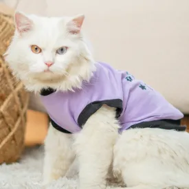 Pet Set Go Ruff Being Cute T-shirt for Cats (Purple)