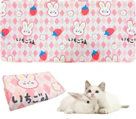 PINVNBY Washable Guinea Pig Cage Liner, Washable Pee Pads for Rabbit Waterproof Reusable Guinea Pig Mat Fast and Super Absorbent Bedding for Small Animals Rabbit Hamster Chinchillas27.5 W x 59 L