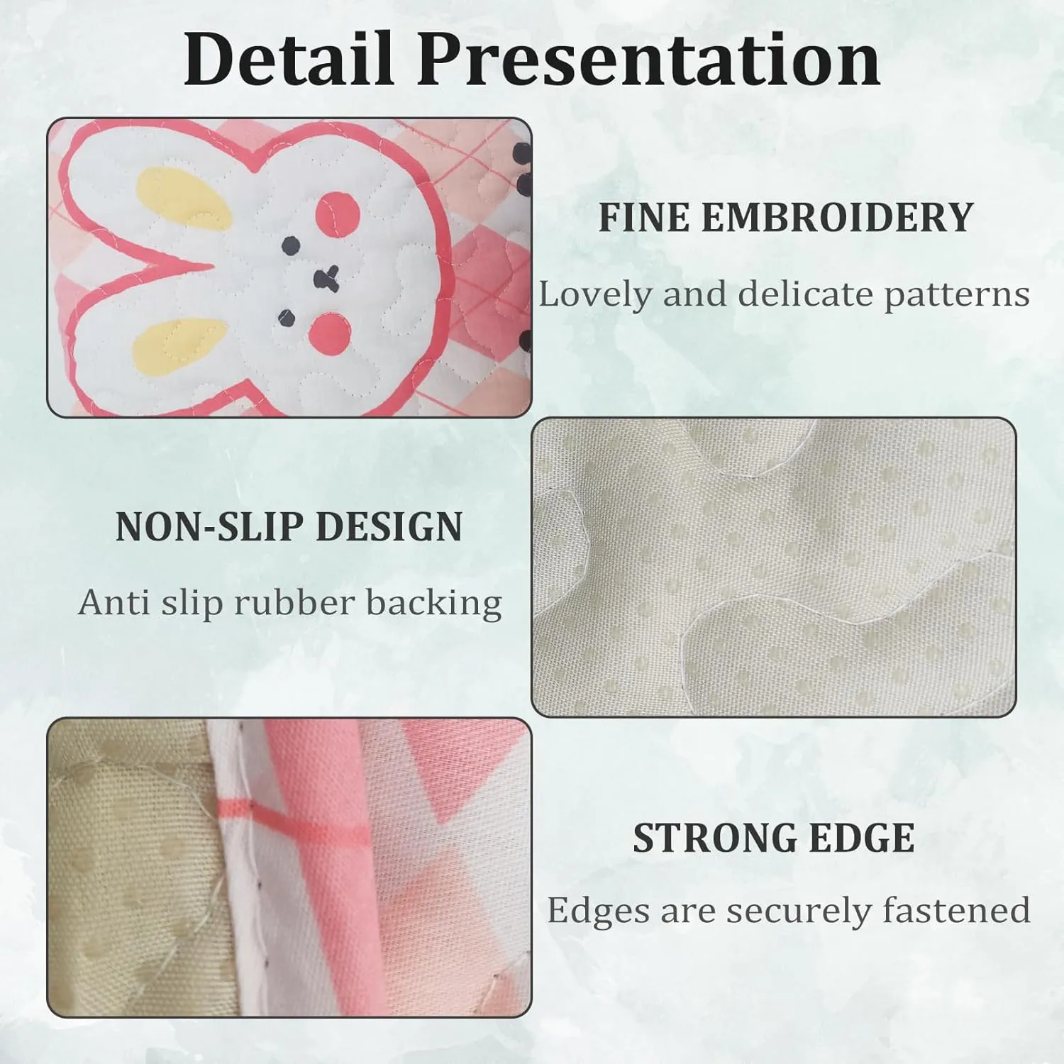 PINVNBY Washable Guinea Pig Cage Liner, Washable Pee Pads for Rabbit Waterproof Reusable Guinea Pig Mat Fast and Super Absorbent Bedding for Small Animals Rabbit Hamster Chinchillas27.5 W x 59 L