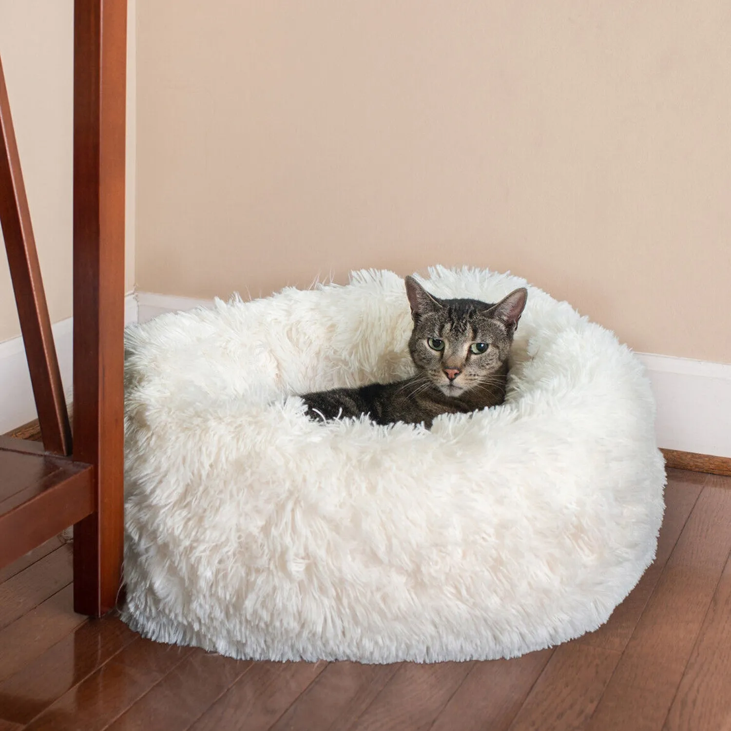 Plush Deluxe Soft Dog Bed Washable Sofa Round Cushion