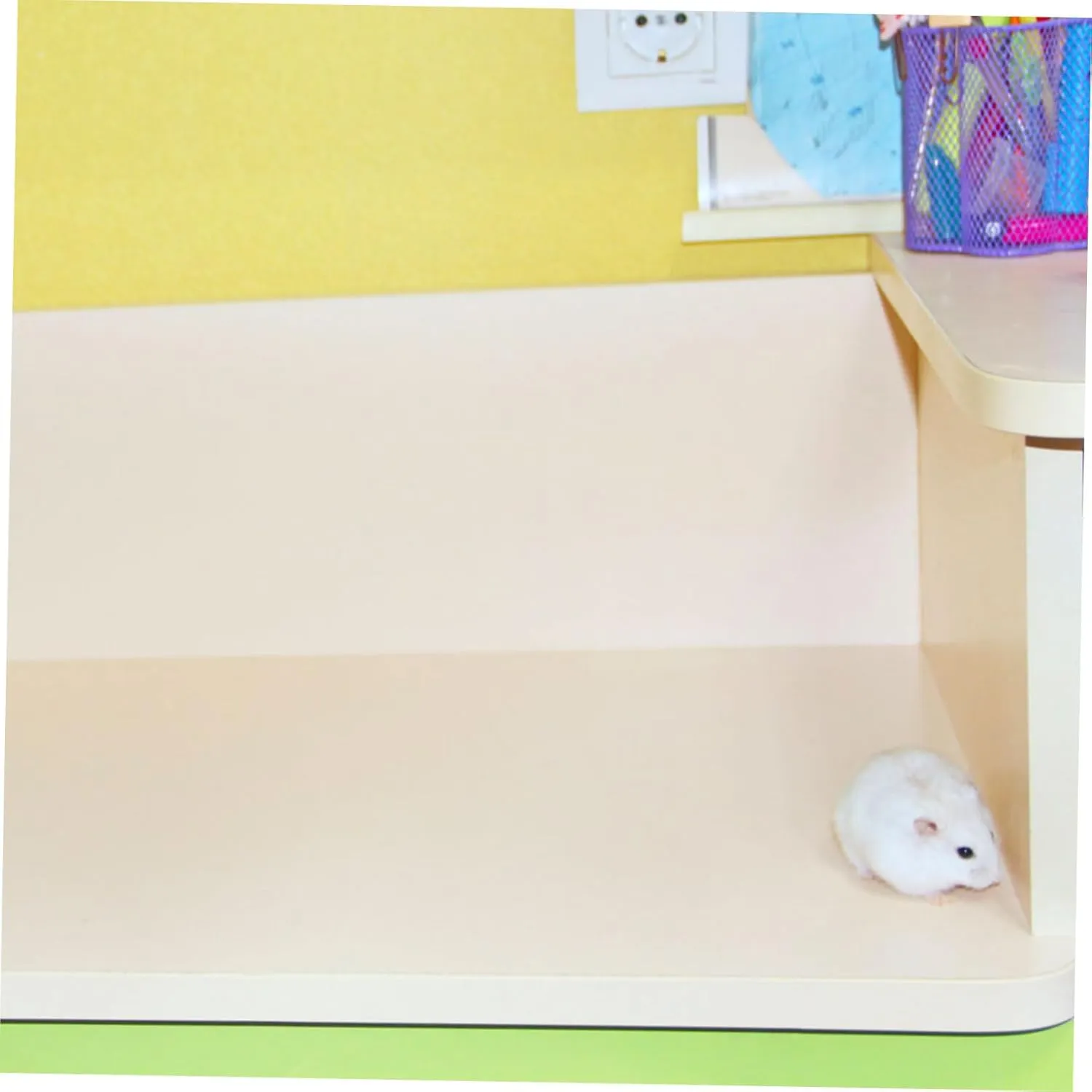POPETPOP Hamster Multi-Chamber Hideout Guinea Pig Bed Plastic Safe Pet Play Area