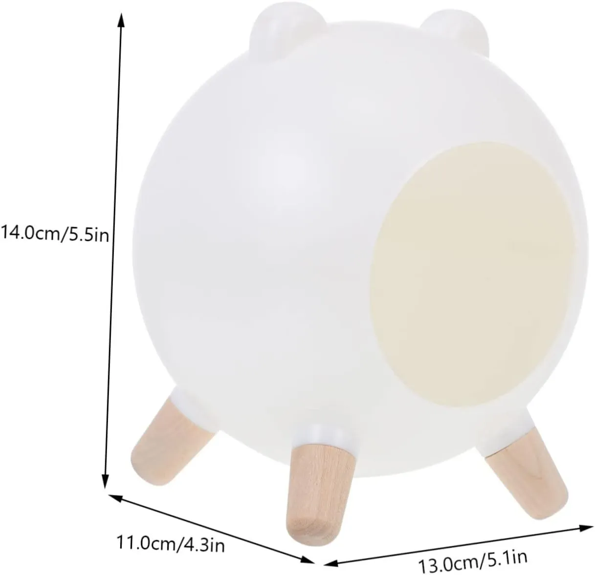 POPETPOP Hamster Multi-Chamber Hideout Guinea Pig Bed Plastic Safe Pet Play Area