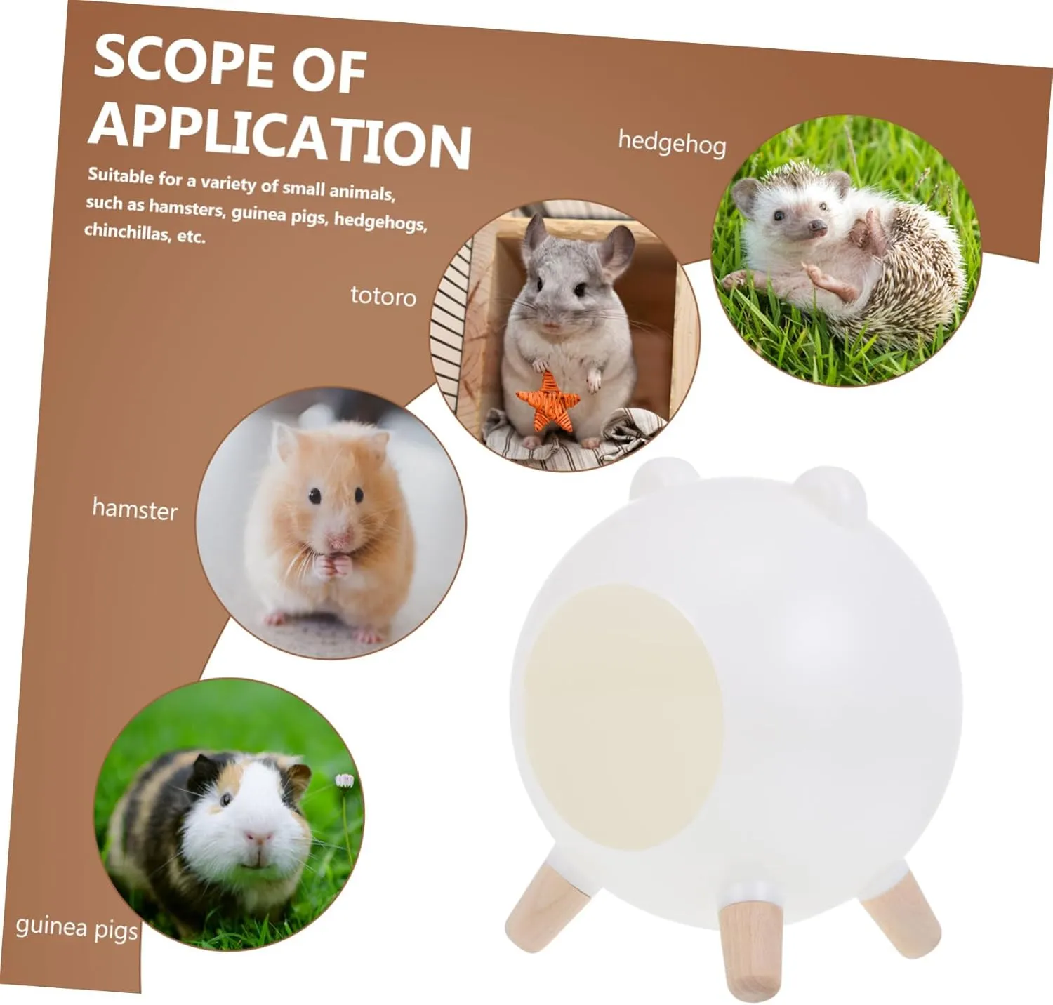 POPETPOP Hamster Multi-Chamber Hideout Guinea Pig Bed Plastic Safe Pet Play Area