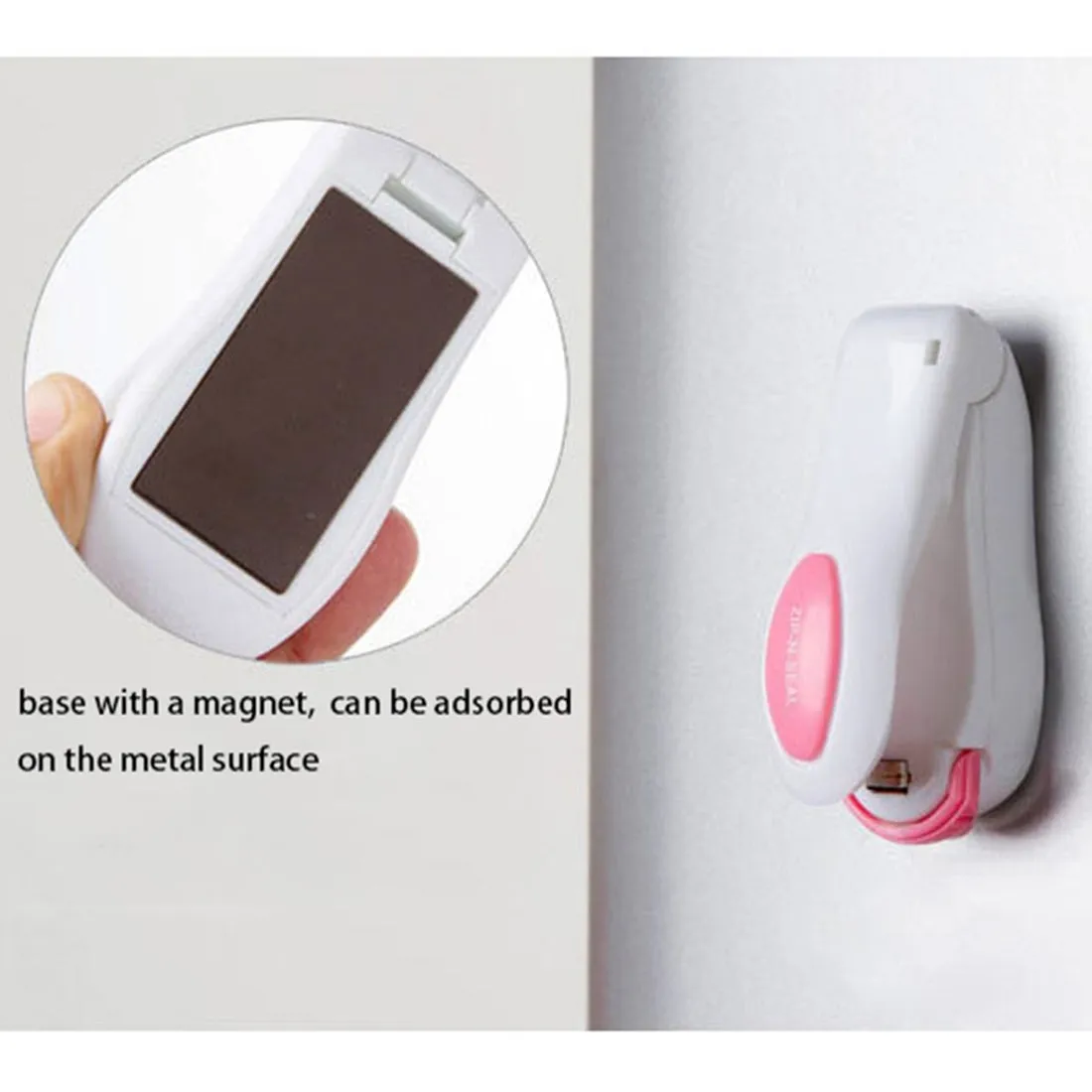 Portable Mini Heat Sealing Machine Impulse Sealer Seal Packing Plastic Bag Sealing Clamp (Random Color) - pack of 2