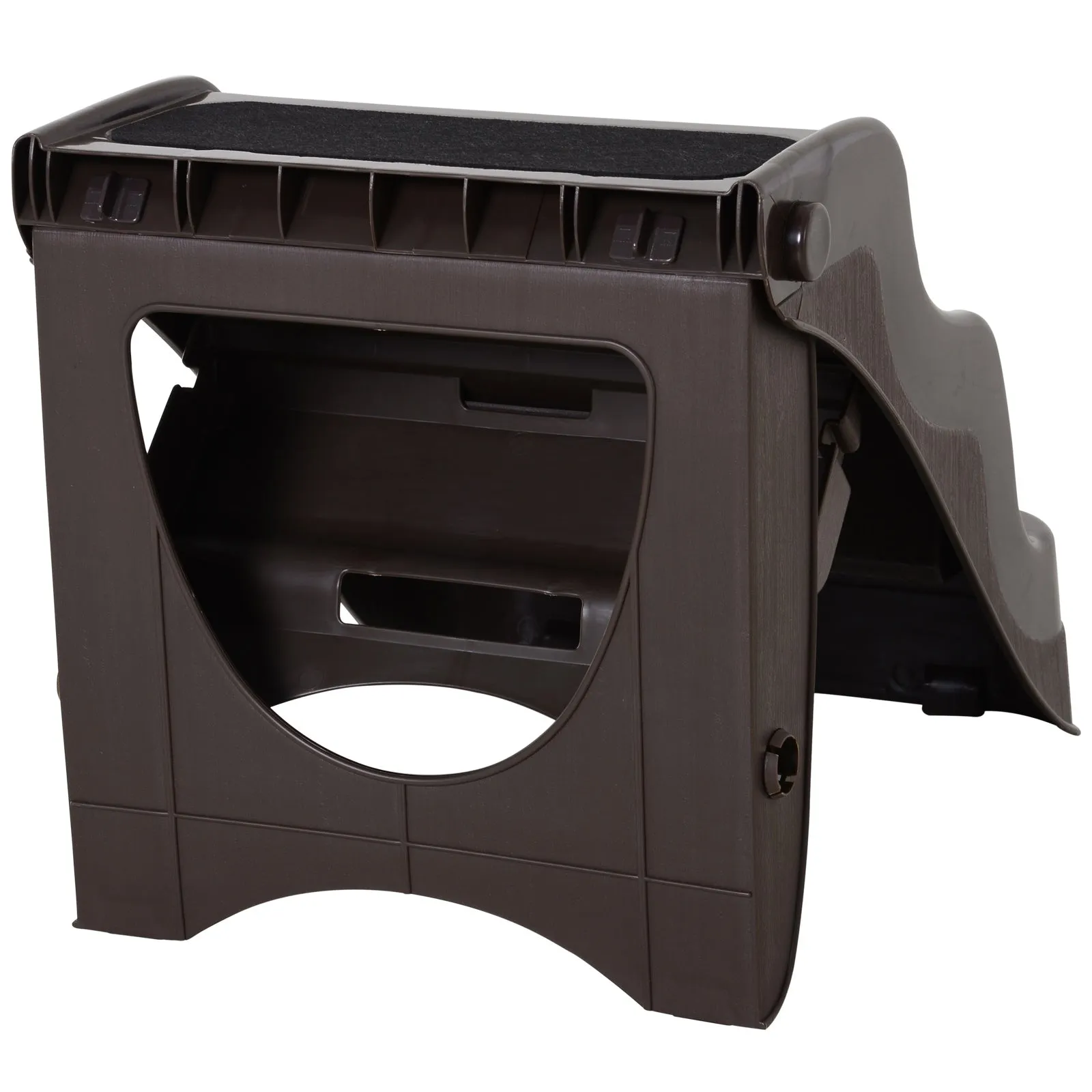 Portable Pet 3 Steps Ramp Ladder-Brown