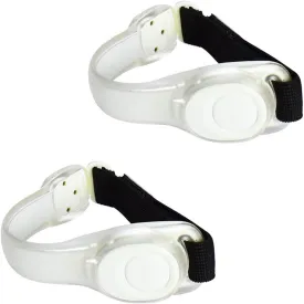Premium LED Light Up Armband, Reflective Adjustable Wearable Silicone Running Belt Strap/Waterproof Glow in The Dark for Running Jogging Walking Cycling Concert Camping Outdoor Sports