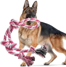 Rope Toy for DogsLarge Dog Rope Toys for Aggressive Chewers, Heavy Duty Dog Toys for Large Medium Breed, Indestructible Tough Rope Chew Toys Tug of War Dog Toy Cotton Rope for Teeth Cleaning