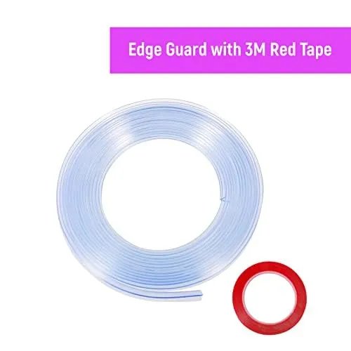 Safe-O-Kid, 2 Meter Silicone Edge Guard with 3M Adhesive- Transparent (Set of 1)