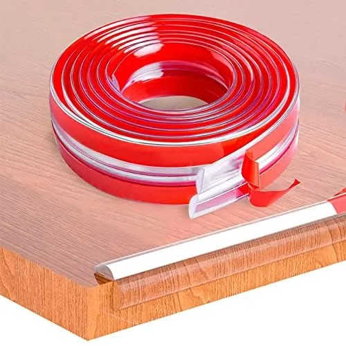 Safe-O-Kid, 2 Meter Silicone Edge Guard with 3M Adhesive- Transparent (Set of 1)