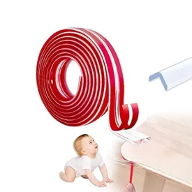 Safe-O-Kid, 2 Meter Silicone Edge Guard with 3M Adhesive- Transparent (Set of 1)