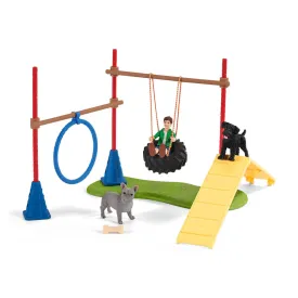 Schleich Farm World Puppy Agility Training - 14 Piece Playset