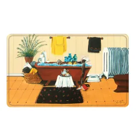 Steeping and Soaking Memory Foam Bath Mat