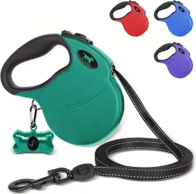 Tuff Pupper Heavy Duty Retractable Dog Leash | 16 ft Dog Leash with Reflective Stitching for Nighttime Safety | One Button Lock and Release | Comfortable Hand Grip | for Dogs Up to 120 lbs