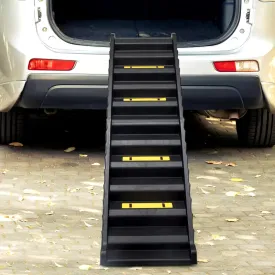 Vehicle Stairs Ladder with Nonslip Mats